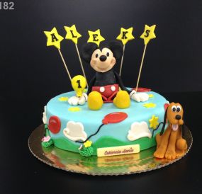 Tort Myszka Miki i Pluto 3D