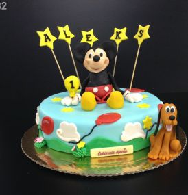 Tort Myszka Miki i Pluto 3D