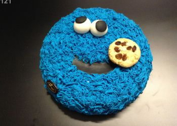 Ciasteczkowy potwór tort okolicznościowy 2D